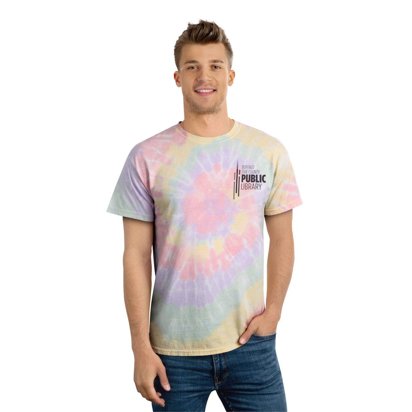 Profoundly Public Tie-Dye Tee, Spiral