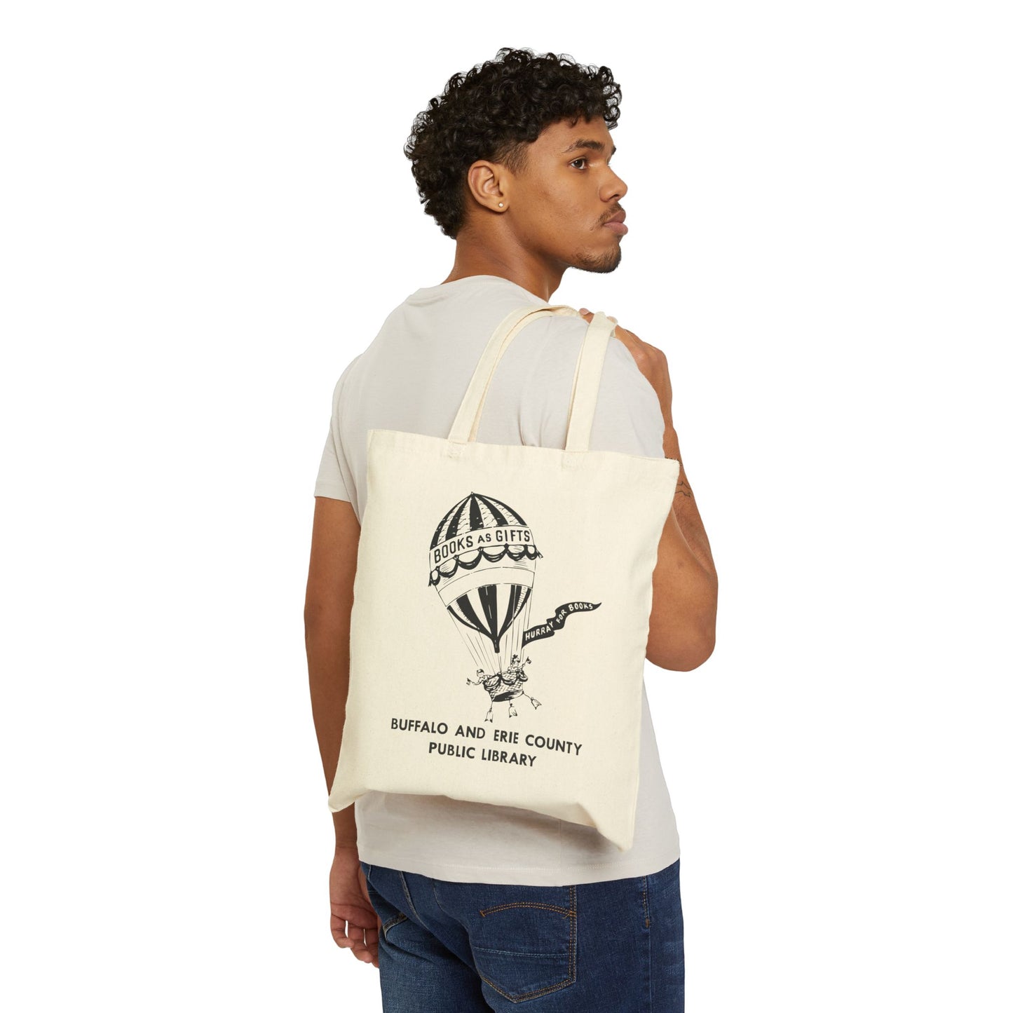 Books as Gifts! Cotton Canvas Tote Bag