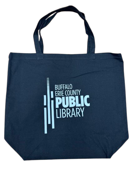 Black & White Library Canvas Tote Bag