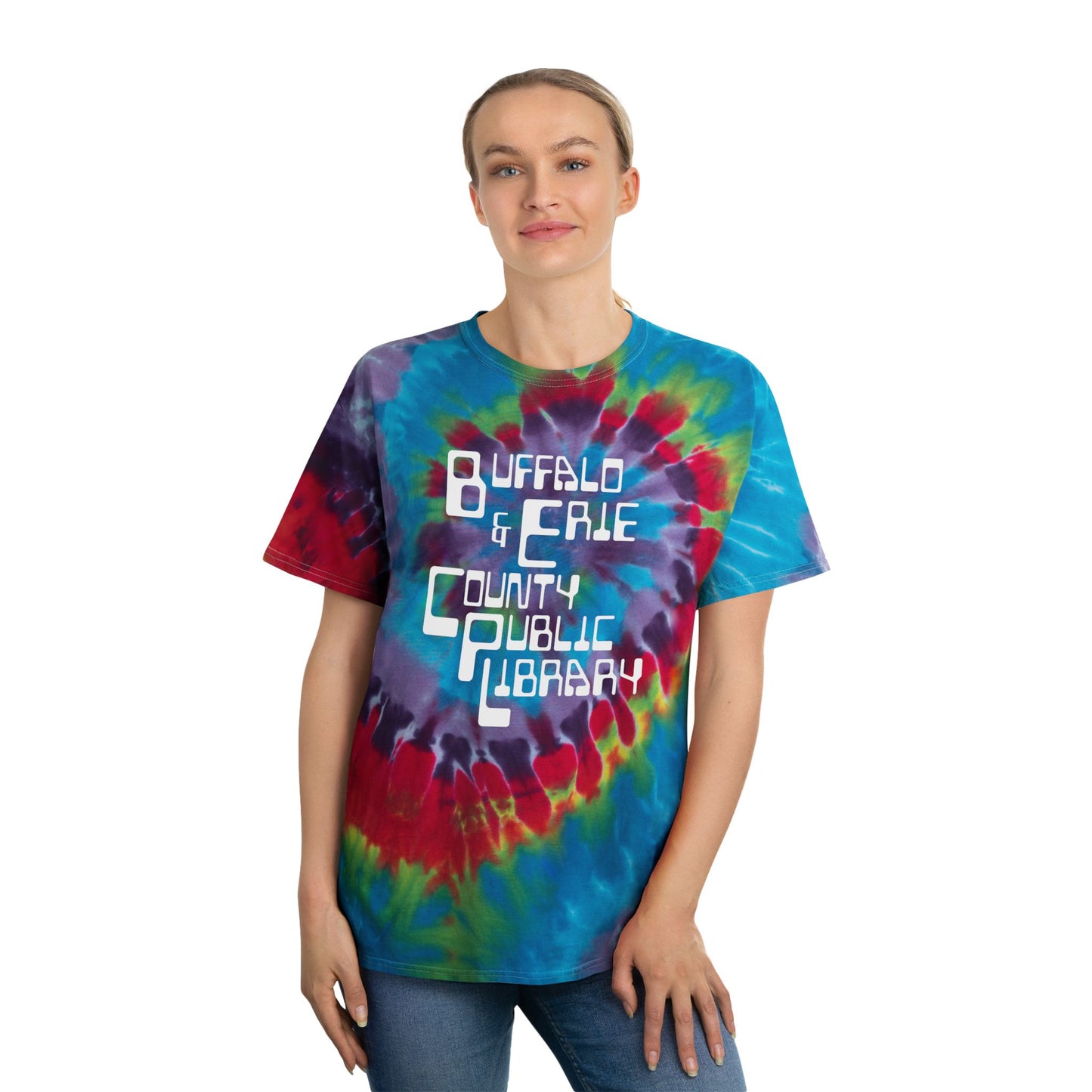 Retro Logo Tie-Dye Tee, Spiral