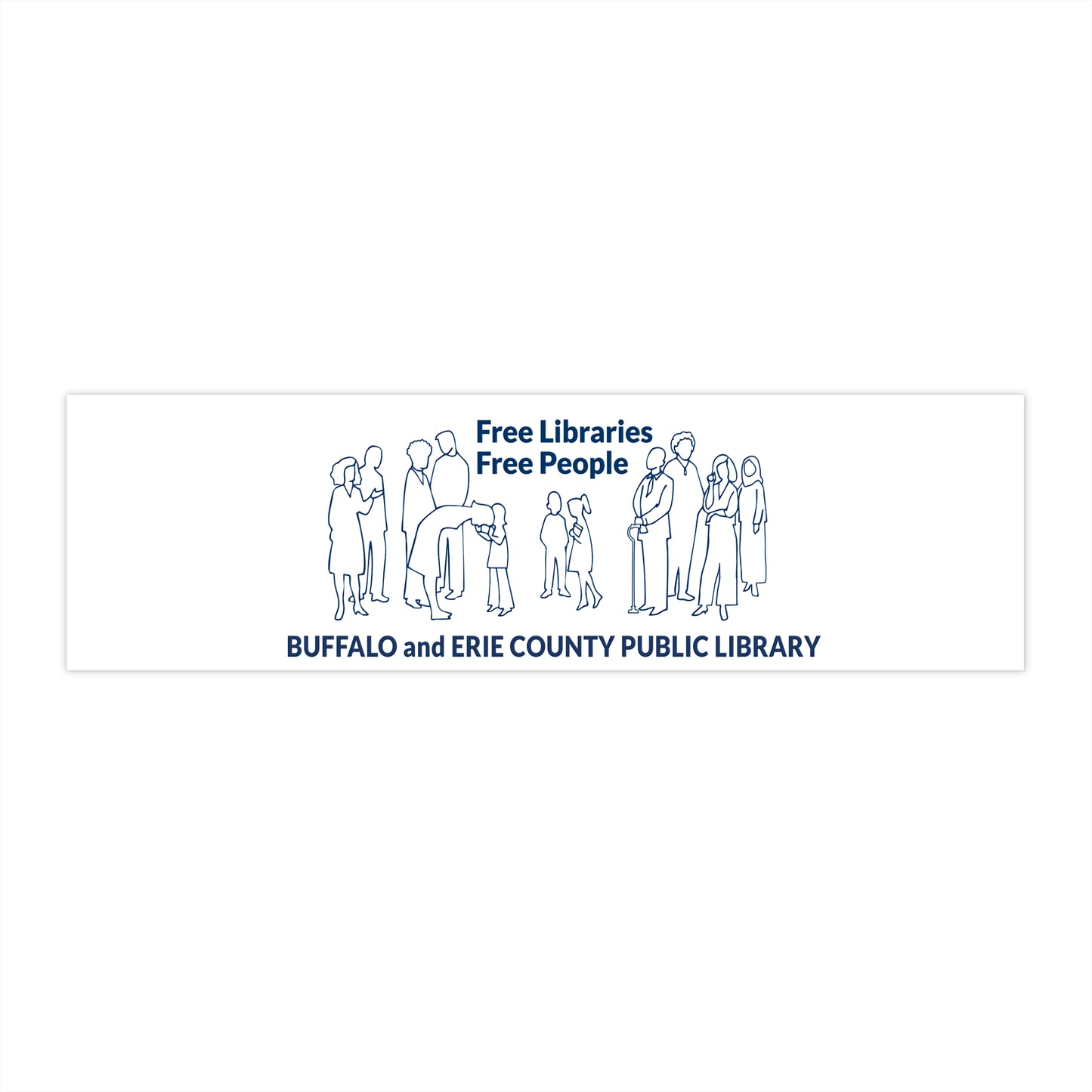Free Libraries Free People Bumper Sticker