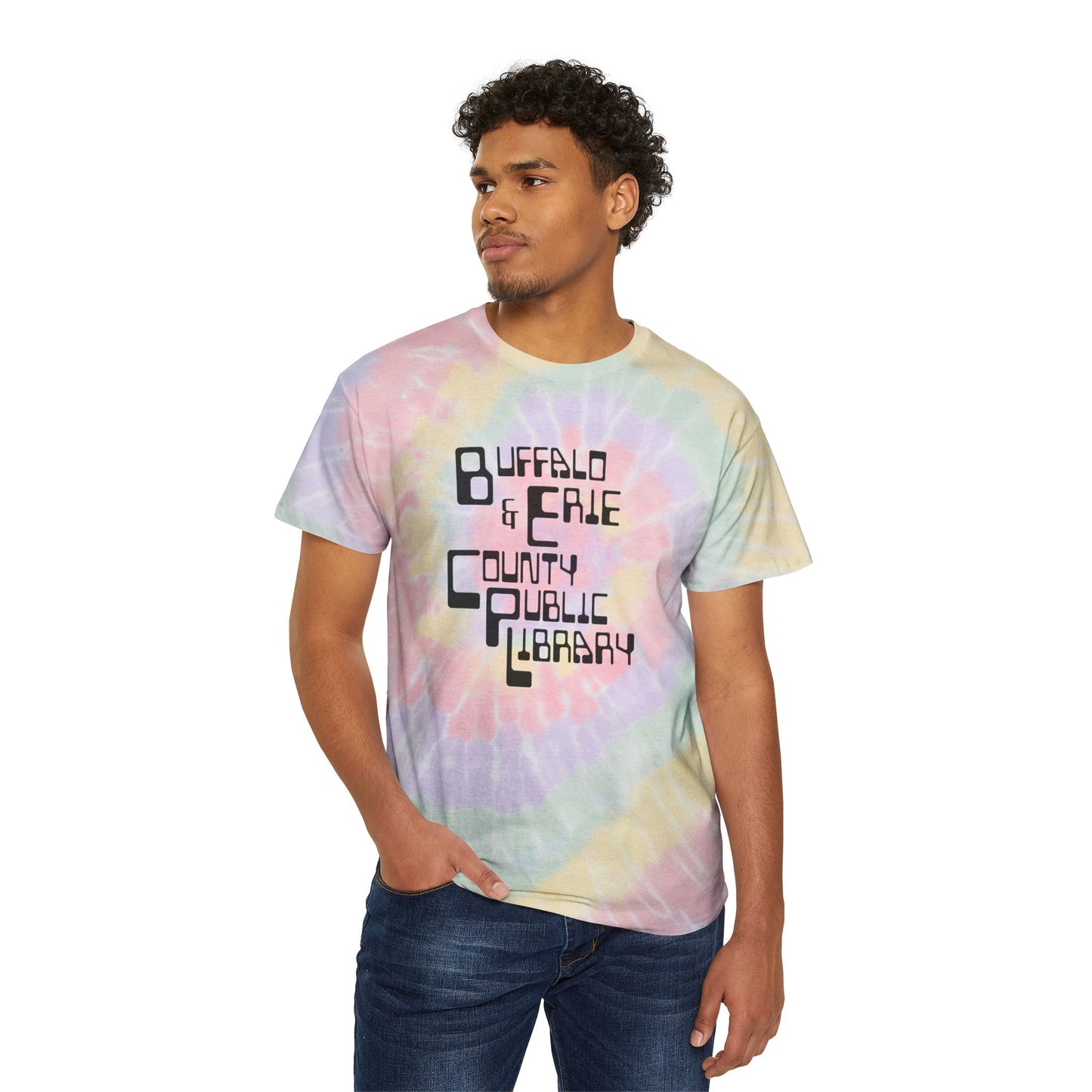 Retro Logo Tie-Dye Tee, Spiral