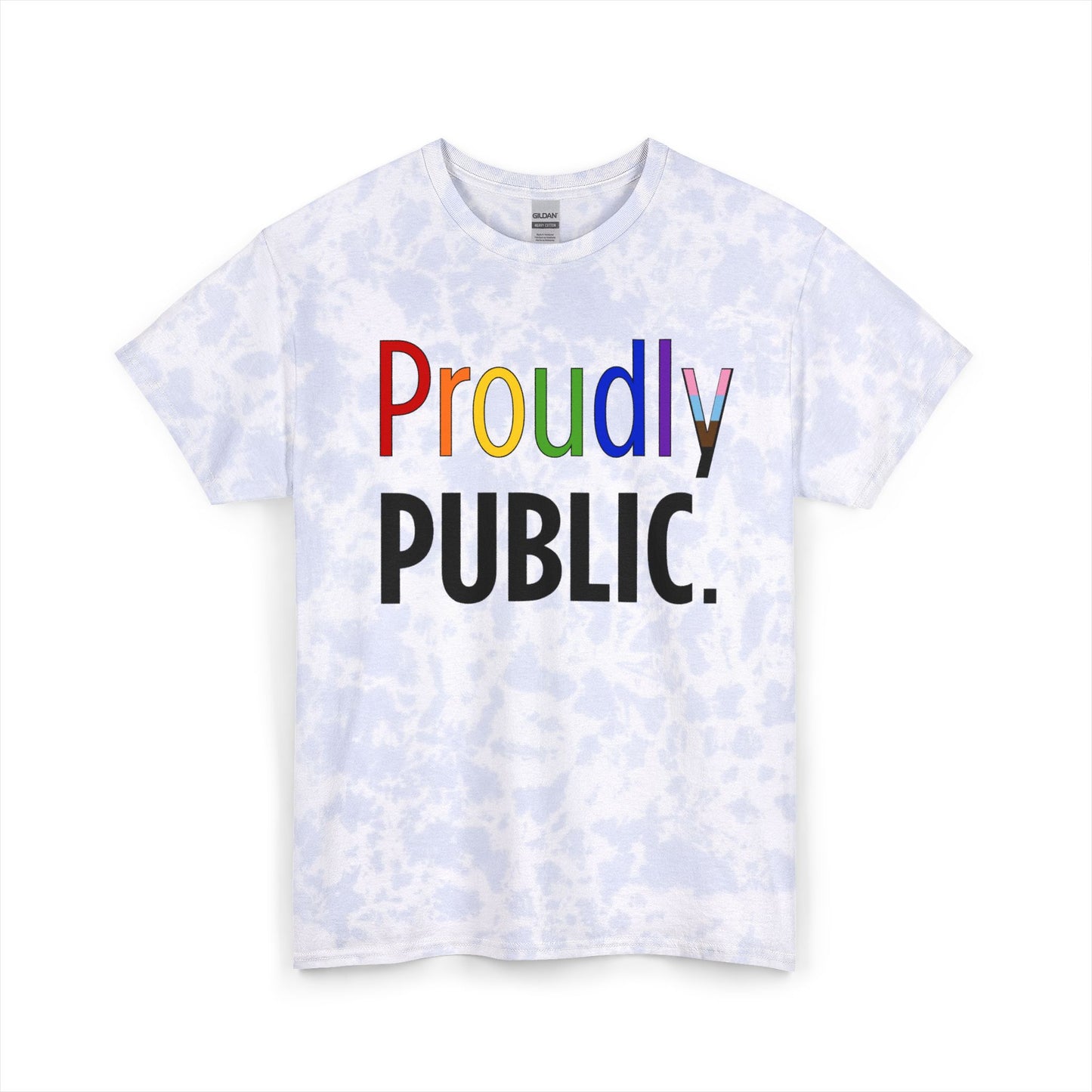 Proudly Public Unisex Tie Dye Cotton Tee