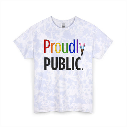 Proudly Public Unisex Tie Dye Cotton Tee