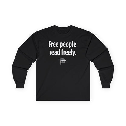 Free People Read Freely Unisex Ultra Cotton Long Sleeve Tee