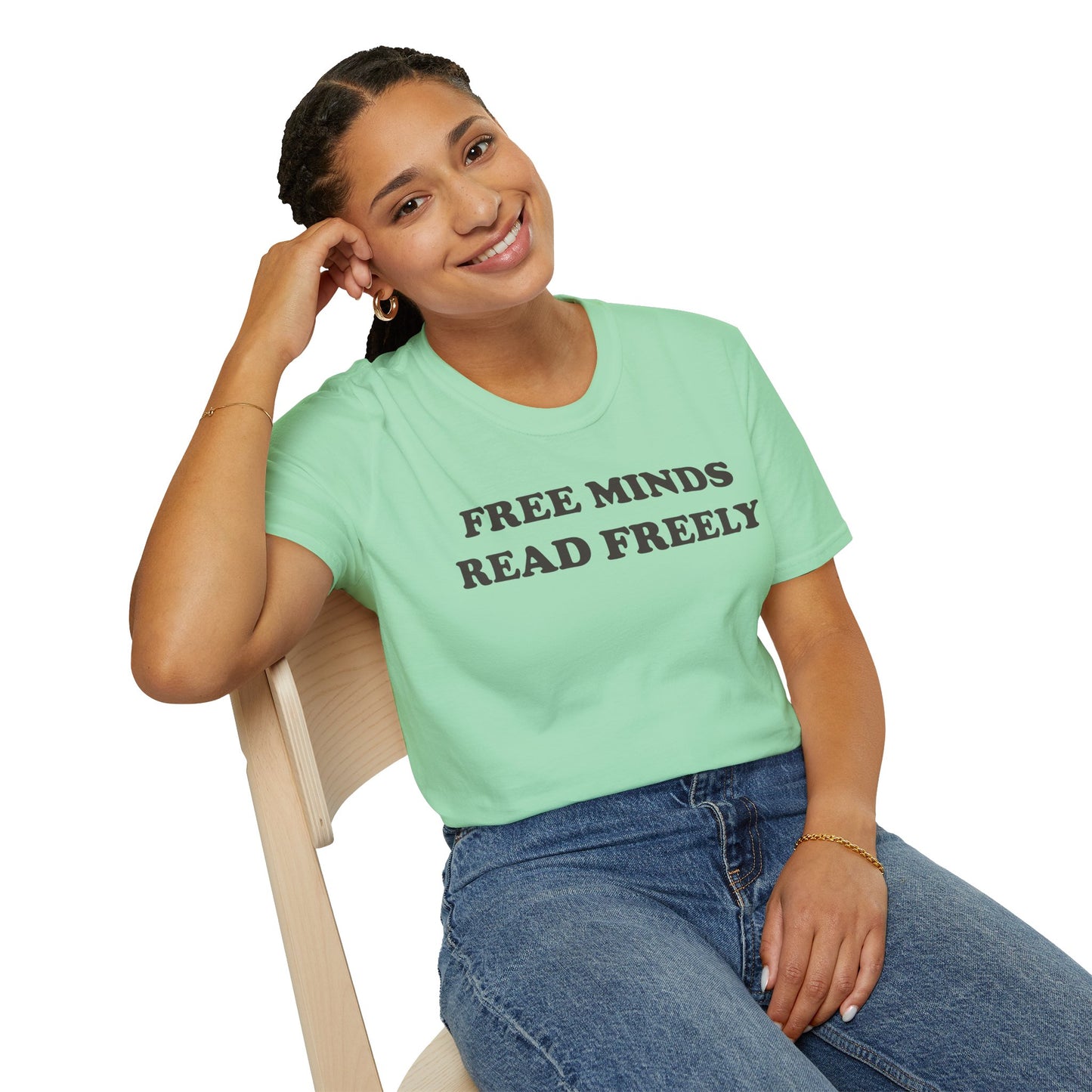 Free Minds Read Freely Unisex Softstyle T-Shirt