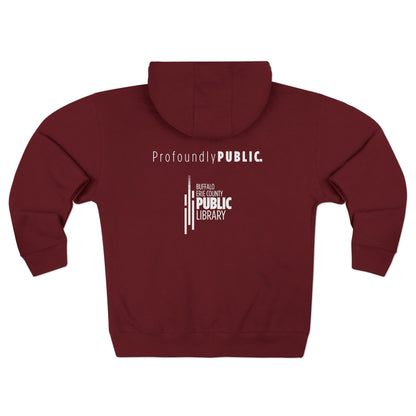 Profoundly Public Unisex Zip Hoodie