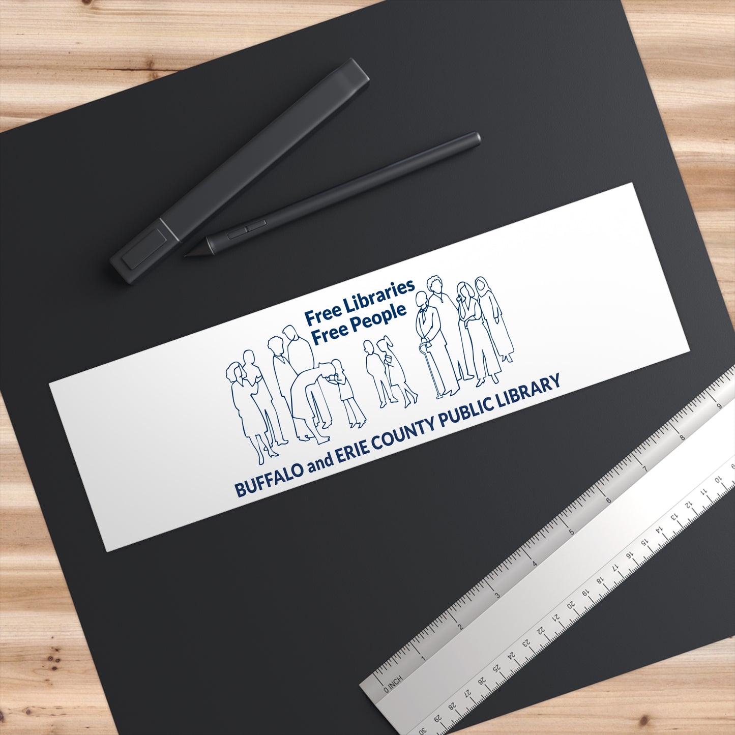 Free Libraries Free People Bumper Sticker