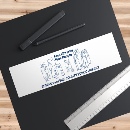 Free Libraries Free People Bumper Sticker
