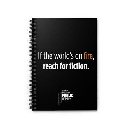 World on Fire Spiral Notebook - Ruled Line