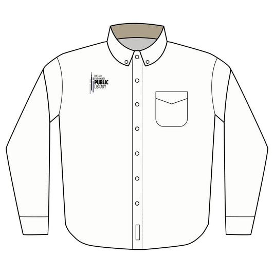 Library Logo Port Authority® Unisex Long Sleeve Shirt (Embroidery)