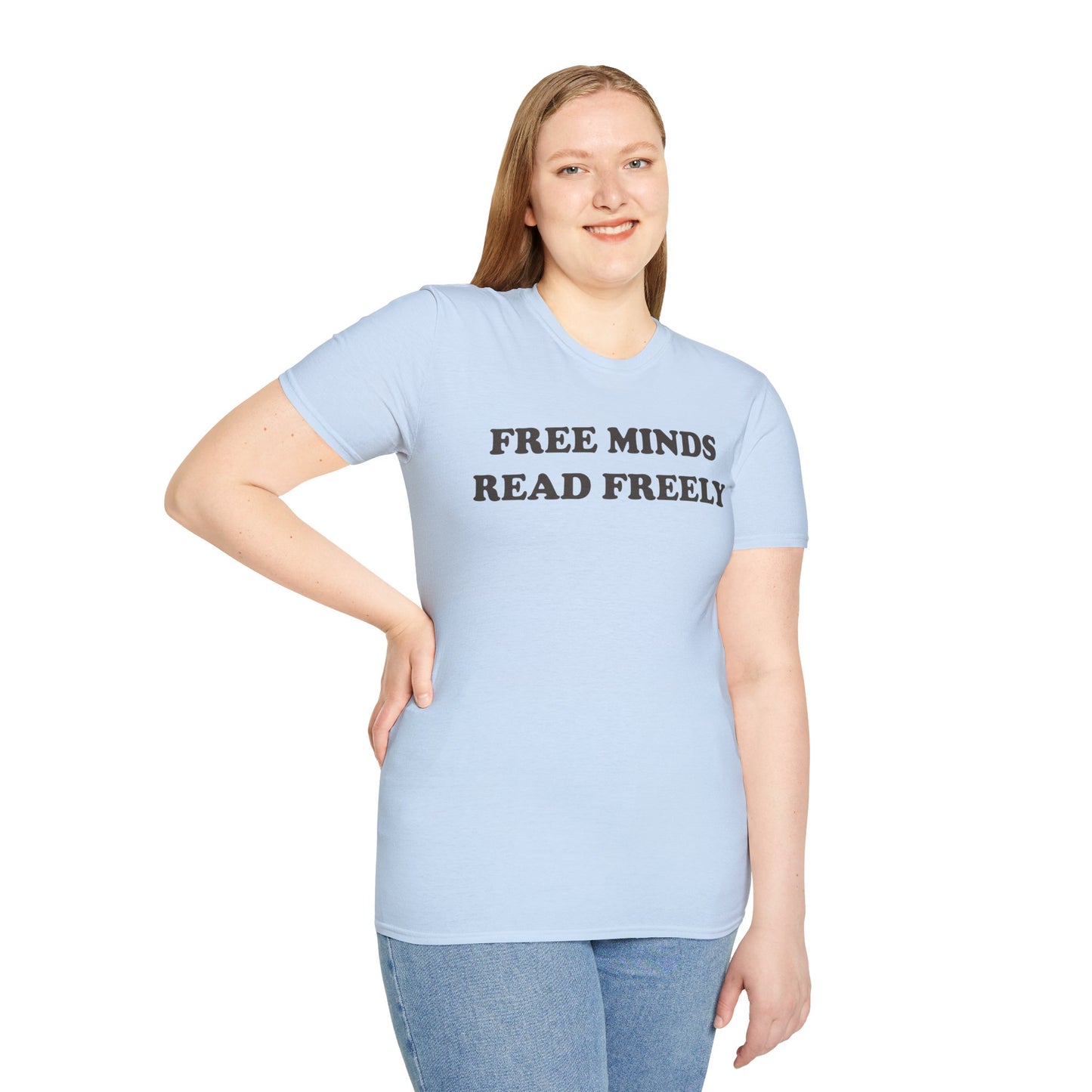 Free Minds Read Freely Unisex Softstyle T-Shirt