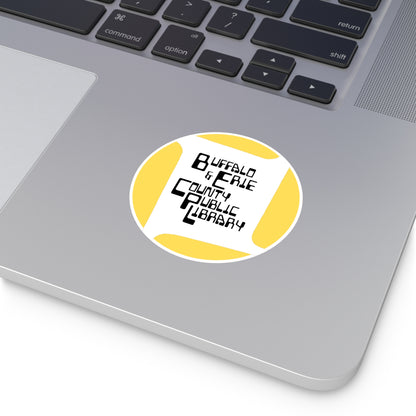 Retro Logo Round Vinyl Sticker - 3x3