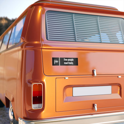 Free People Read Freely Bumper Sticker