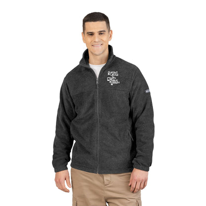 Premium Retro Logo Unisex Columbia Fleece Jacket (Embroidery)