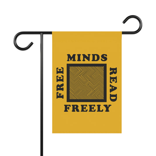 Free Minds Read Freely Garden Banner