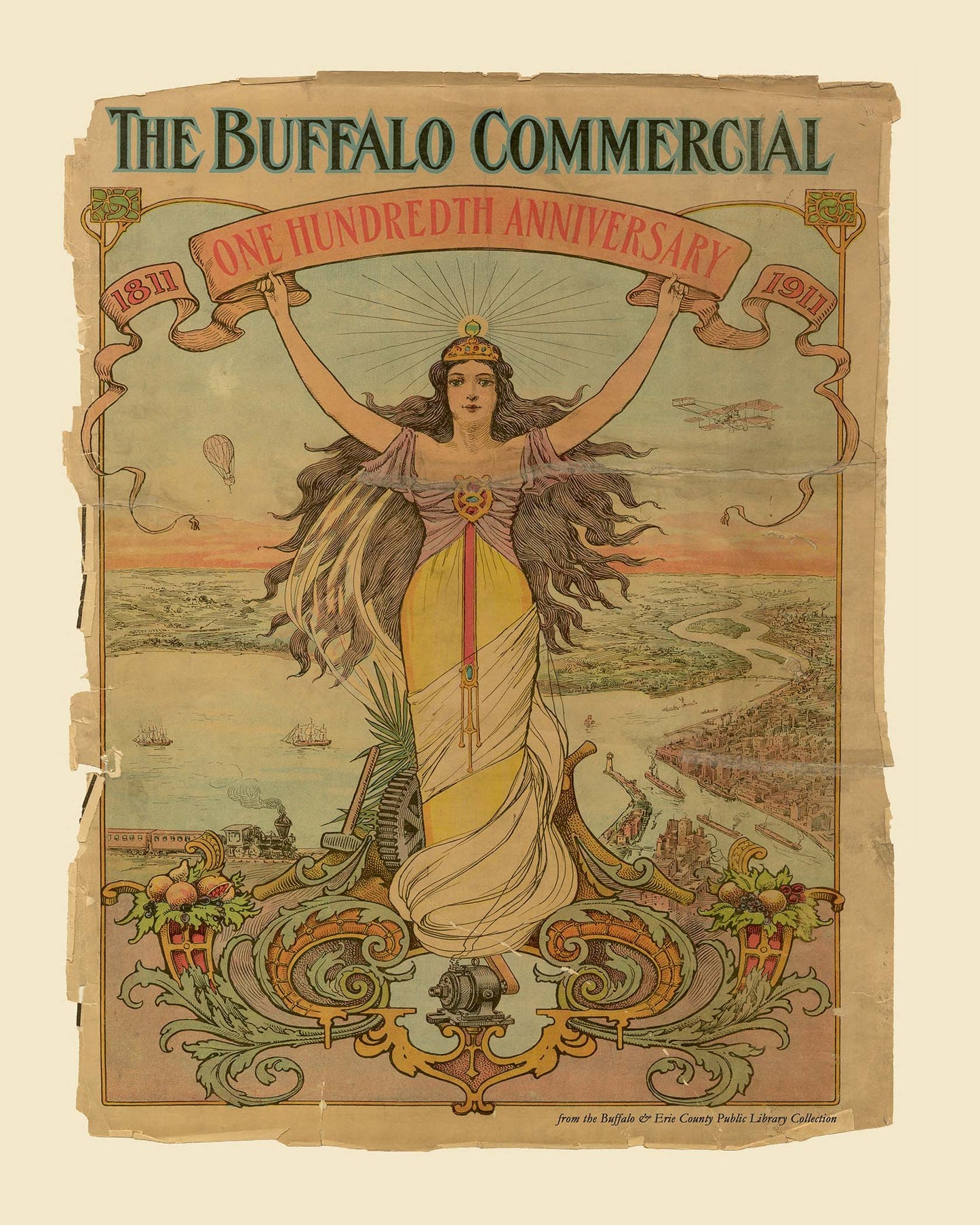 Cover Art, Centennial Edition, The Buffalo Commercial