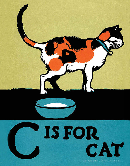 B is for Book Poster: C is for Cat